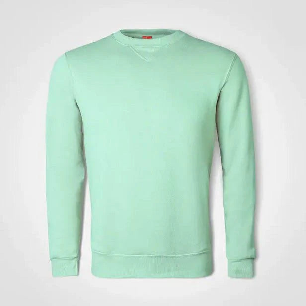 Basic Crew Neck Sweater – Custom Printed – Mint Green