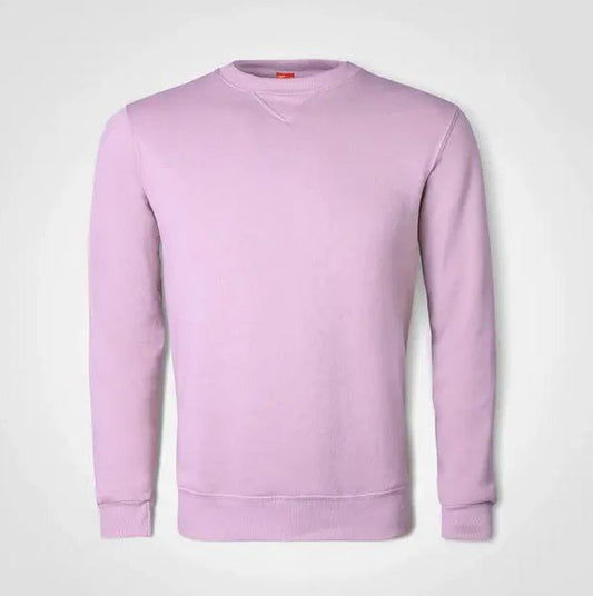 Basic Crew Neck Sweater – Custom Printed – Lilac
