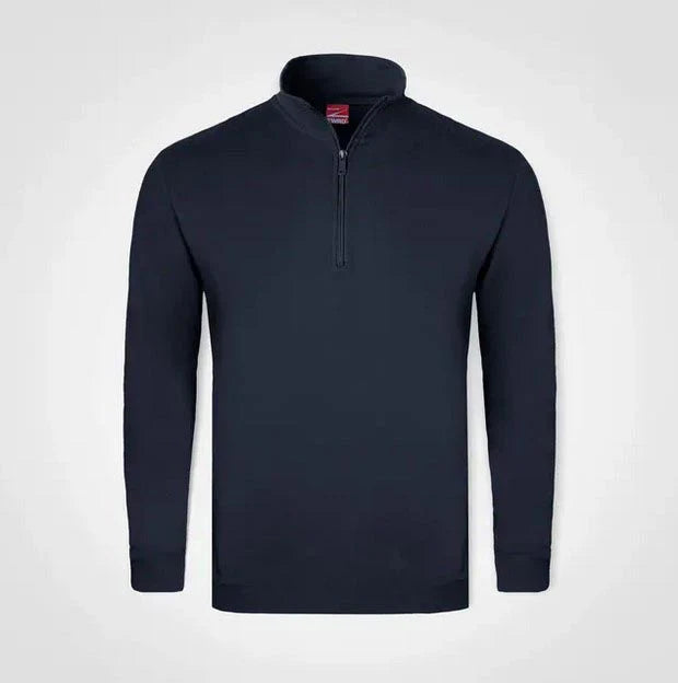 Quarter Zip Sweater – Custom Printed – Navy