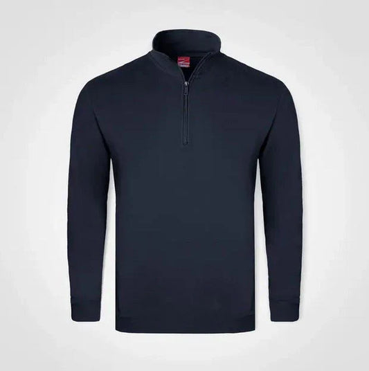 Quarter Zip Sweater – Custom Printed – Navy