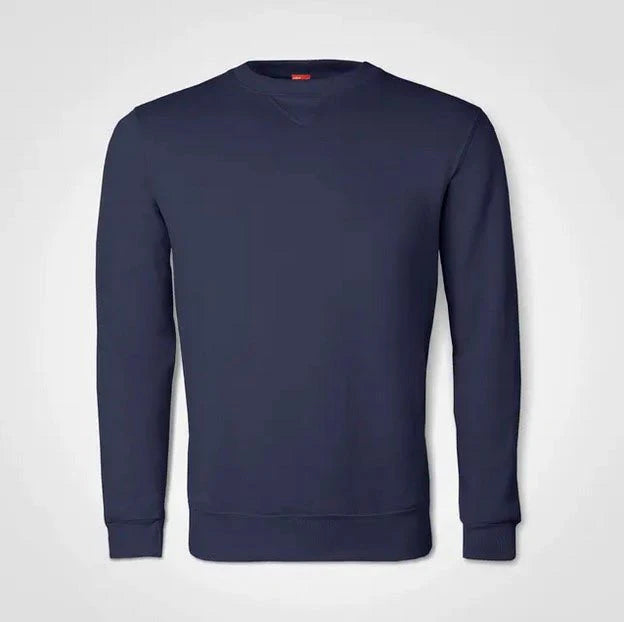Basic Crew Neck Sweater – Custom Printed – Navy
