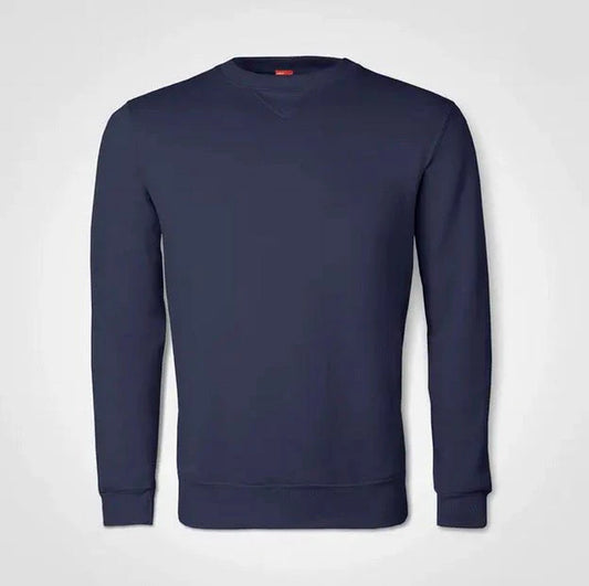 Basic Crew Neck Sweater – Custom Printed – Navy