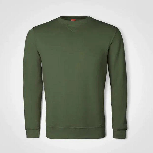 Basic Crew Neck Sweater – Custom Printed – Olive