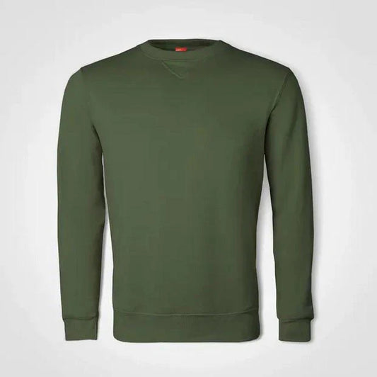 Basic Crew Neck Sweater – Custom Printed – Olive