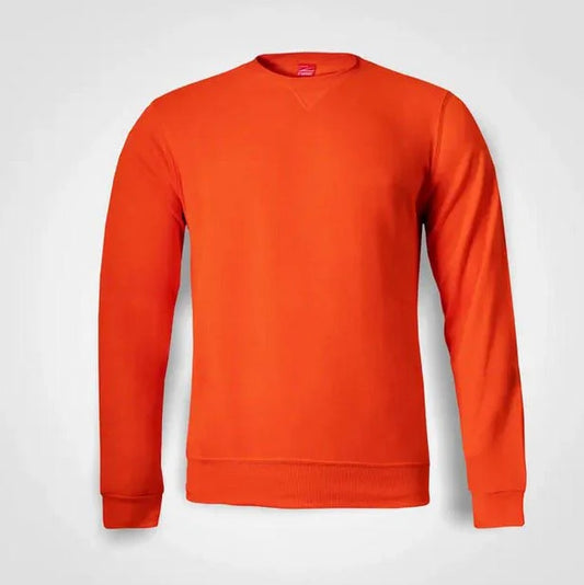Basic Crew Neck Sweater – Custom Printed – Orange