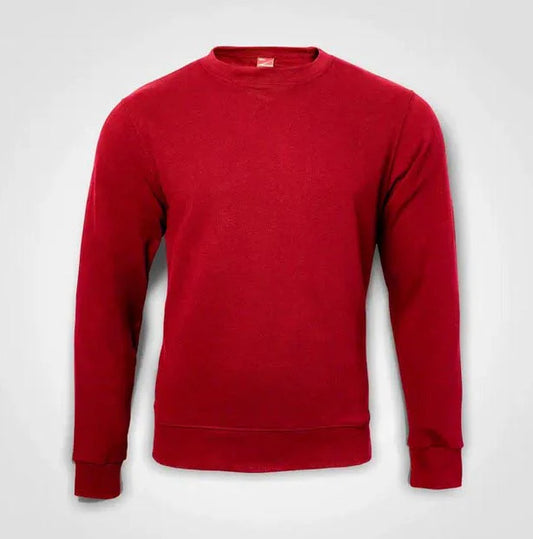 Basic Crew Neck Sweater – Custom Printed – Red