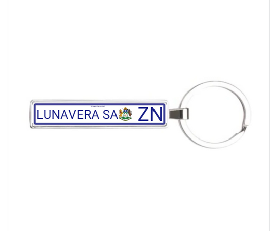 Personalised Number Plate Acrylic Keyrings